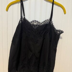 Elegant Black Lace Camisole Top
